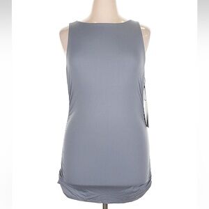 NWT GIRLFRIEND COLLECTIVE BUILT IN BRA RUCHED STRETCHY TANK XL